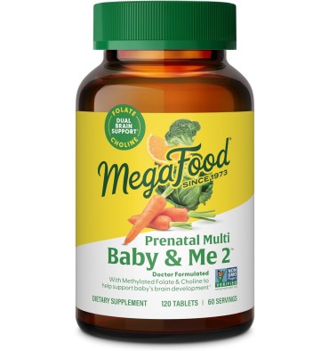 Baby & Me 2 Multivitamínico Prenatal con Folato y Colina