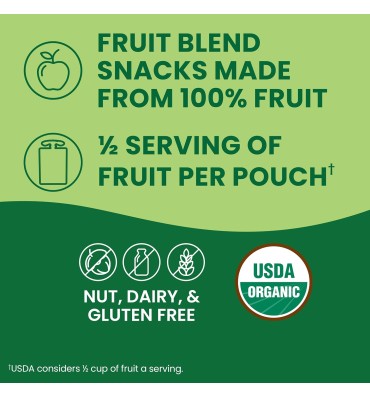 Puré de Manzana con Fresa o Plátano Orgánico Variety Pack. 28 pack