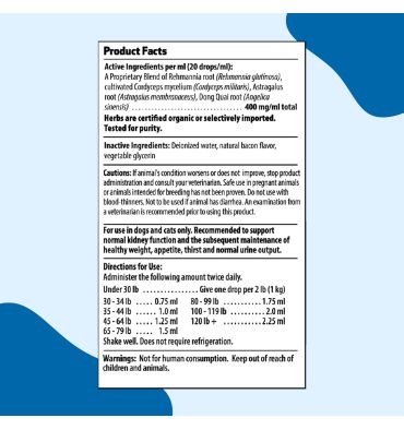 Soporte Renal Gold para Perros y Gatos. 2 oz.