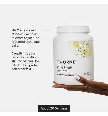 Thorne, Proteína de origen Vegetal Sport Certificated, 2 sabores. 30 Servings
