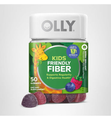 Olly, Gomitas de Fibra para Niños, sabor berries. 50 gomitas