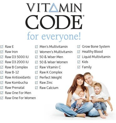 Multivitamínico RAW para Hombres +50. 240 Vcaps