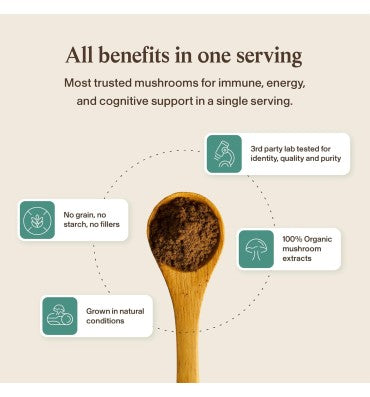 "5 Defenders Immune Strength"; Mezcla de Hongos Orgánicos