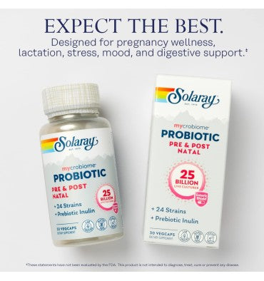 Probiótico Pre y Post Natal 25 billones. 1 Diario