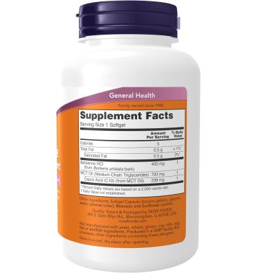 Berberina con MCT. 90 caps blandas