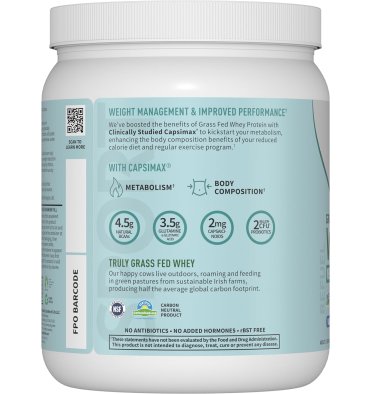 Proteína de Whey Reducción de Peso sabor Vainilla. 450 gr.