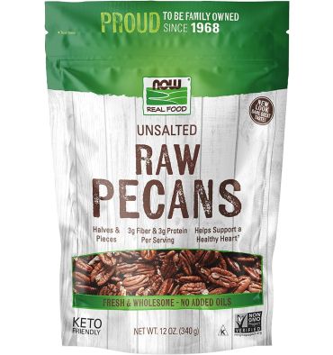 Nuez Pecana Cruda, sin Sal. 340 gr.