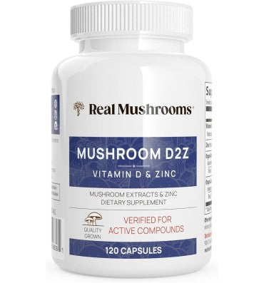 Mezcla de Hongos  D2Z, Vitamina D y Zinc. 120 caps