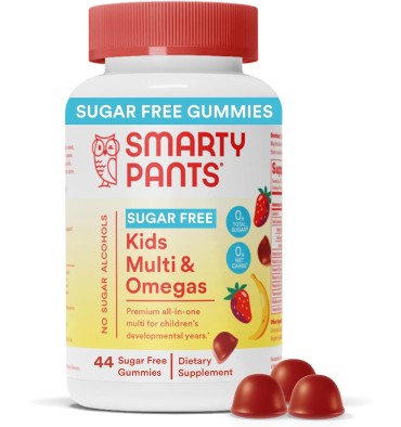Multivitamínico y Omegas para Niños, libre de azúcar. 44 gomitas.