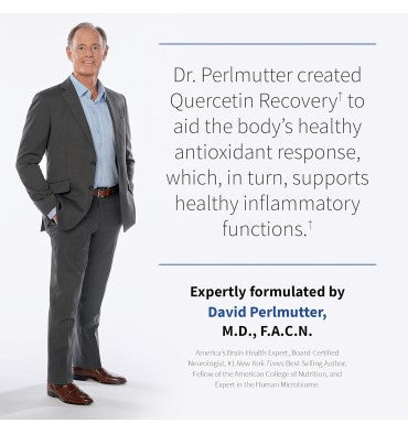 Garden of Life Dr. Formulated, Quercetina soporte Recuperación Muscular con Zinc y Cúrcuma. 30 tabletas