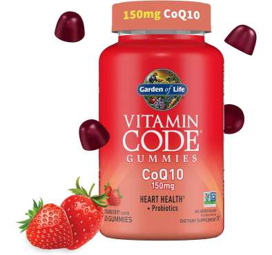 CoQ10; Salud Corazón, Energía y Antienvejecimiento. 90 gomitas