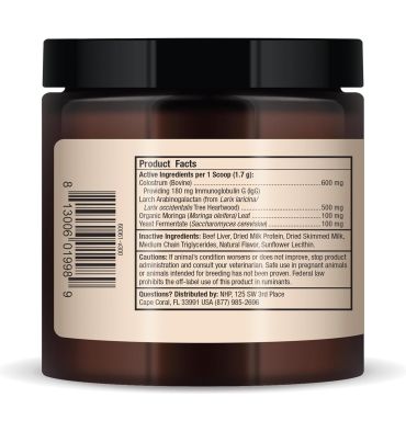 Soporte Inmune para Perros y Gatos, apoyo Hígado y Digestivo. 102 gr.