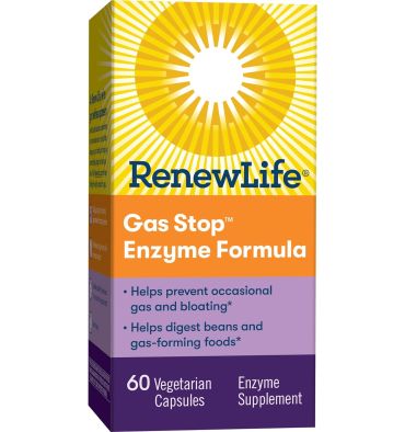 Gas Stop a base de Enzimas Digestivas. 60 vcaps.