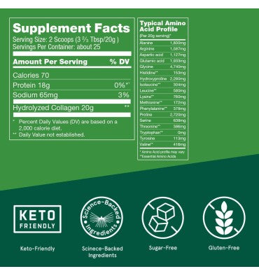 Proteína de Péptidos de Colágeno 20 gr. 3 sabores