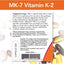 Vitamina MK7 y K2 100 mcg. 60 vcaps