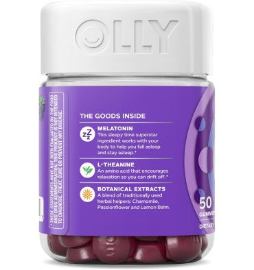 Gomitas para Dormir Melatonina 3 mg, sabor Mora. 3 opciones