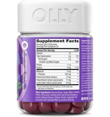 Gomitas para Dormir Melatonina 3 mg, sabor Mora. 3 opciones