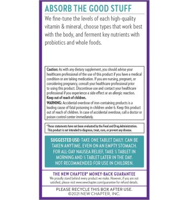 Mutlivitamínico Prenatal, máxima absorción, uno diario. 3 opc