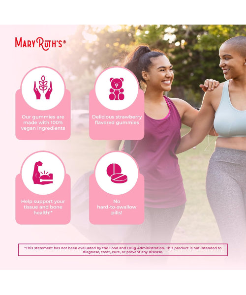 Mary Ruth´s, Multivitamínico para Mujer, sabor Fresa, sin azúcar. 60 gomitas.