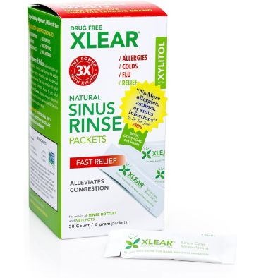 Lavado Sinusitis Natural con Xilitol. 50 paquetes