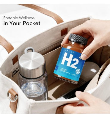 Pepax, Tabletas de agua de hidrógeno molecular con magnesio, 108 ppm. 90 tabs