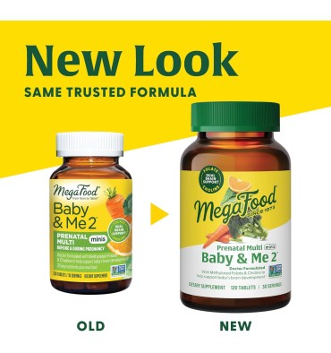 Baby & Me 2 Multivitamínico Prenatal con Folato y Colina