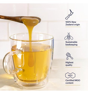 Miel de Manuka Raw Ultra Pasteurizada UMF 10+ 500 mg.