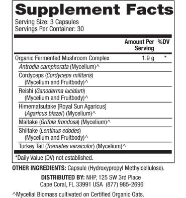 Mezcla de Hongos Fermentados, Inmunidad . 90 caps.