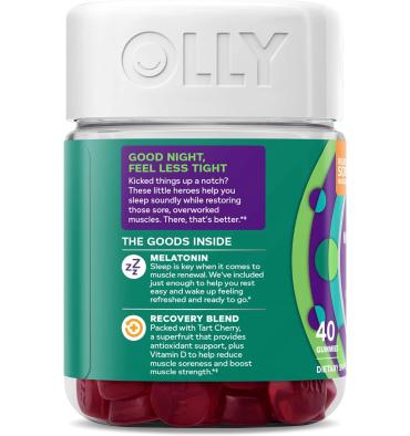 Gomitas de Sueño para Recuperación Muscular. 40 gomitas