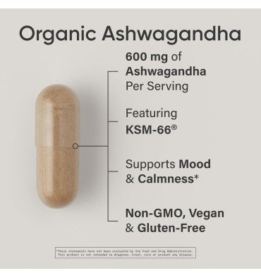 Sports Research, Ashwagandha Orgánica KSM-66. 90 caps.