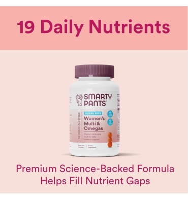 Multivitamínico y Omegas para Mujer, libre de azúcar. 60 gomitas.