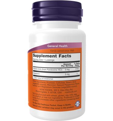 Melatonina 3 mg, 180 Lozenges