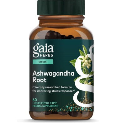 Gaia Herbs, Raiz de Ashwagandha. 60 Vcaps