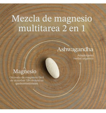 New Chapter, Ashwagandha y Magnesio. 3 tamaños