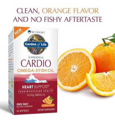 Omega 3 Cardio, sabor Naranja. 60 vcaps