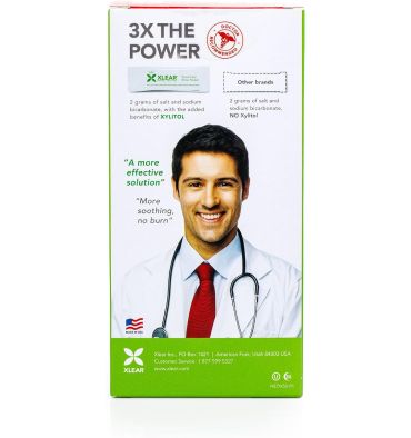 Lavado Sinusitis Natural con Xilitol Botella con 50 paquetes