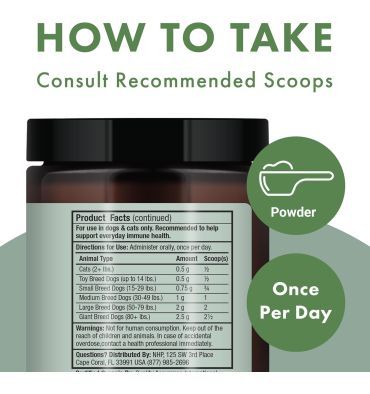 Mezcla de Hongos Fermentados Perros y Gatos, apoyo Digestivo e Inmune. 60 gr.