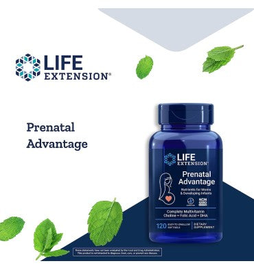 Multivitamínico Prenatal Advantage con DHA. 120 caps