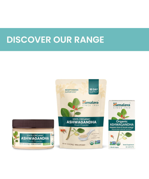 Himalaya, Raíz de Ashwagandha Orgánica en polvo. 112.5 mg