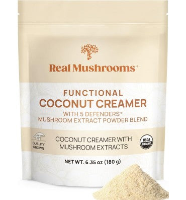 "5 Defenders Functional Coconut Creamer"; Mezcla de Hongos Orgánicos. 180 gr