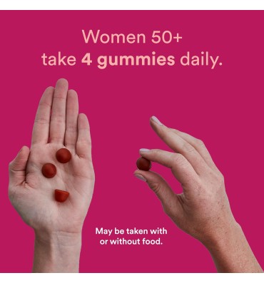 Multivitamínico para Mujer 50+, completo. 120 gomitas.