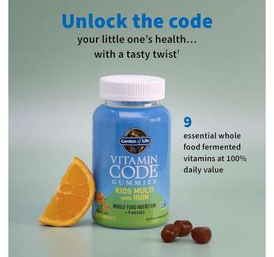 Multivitamínico con Hierro  para Niños. 90 gomitas