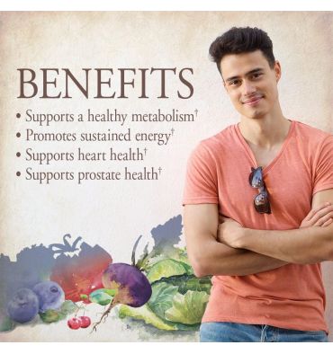 Multivitamínico Orgánico para Hombre 1 diaria. 60 tabs veg