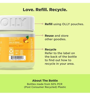 Post Game Recuperación sabor Piña, 25 gomitas