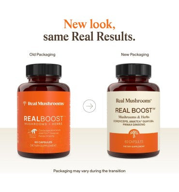"Real Boost"; Mezcla de Hongos . 60 caps