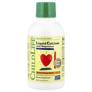 Essentials, Líquido Calcio con Magnesio, Natural Naranja, 16 fl oz (473 ml)
