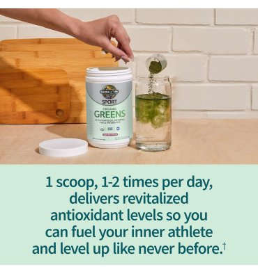 Organic Greens con Hongos, Probióticos y Vitaminas sin sabor. 270 gr.