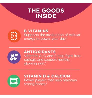 Multivitamínico para Mujer sabor Frambuesa, 90 gomitas