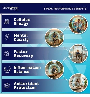 ClearSummit Wellness, Tabletas de Hidrógeno con Magnesio. 60 tabs