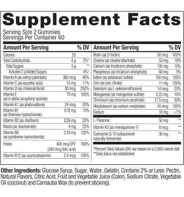 Olly, Multivitamínico para Mujer +40, sabor Fresa Durazno. 120 gomitas.